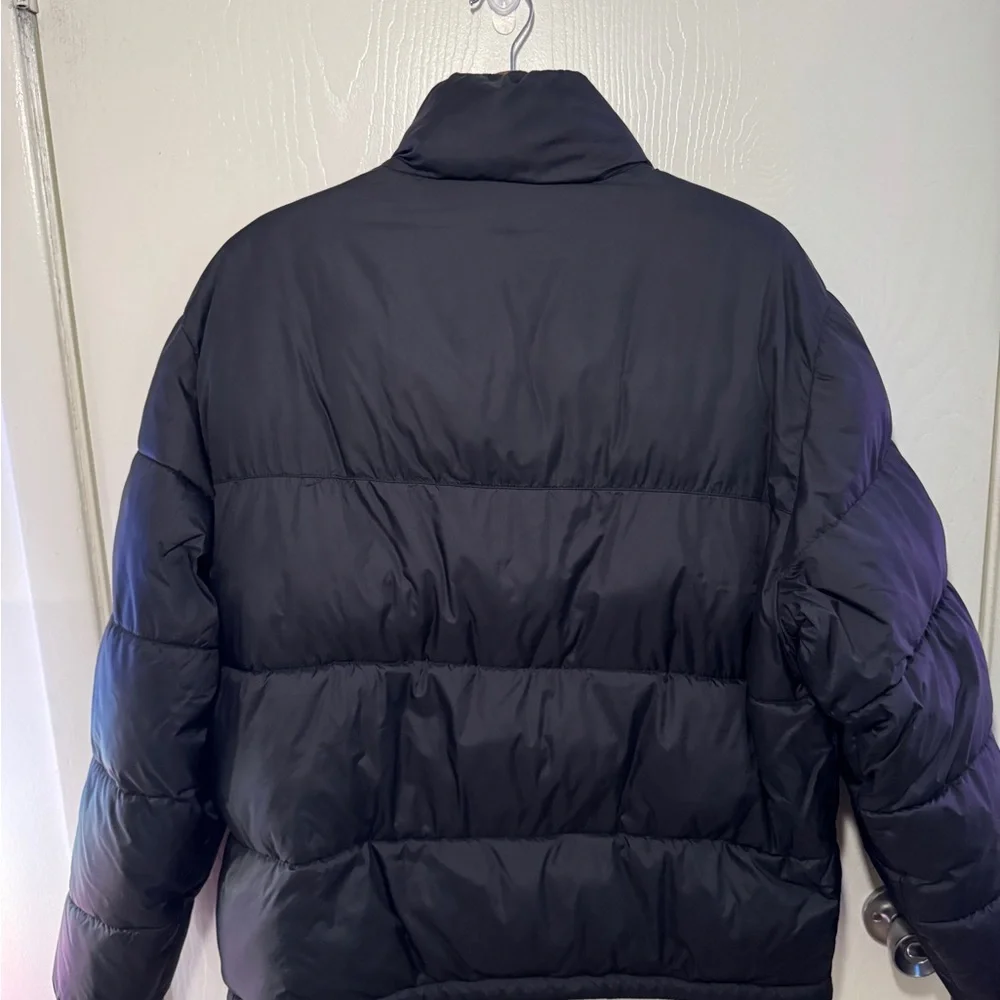 Hollister Black Puffer Jacket with Stand-Up Collar - Picture 4 of 5